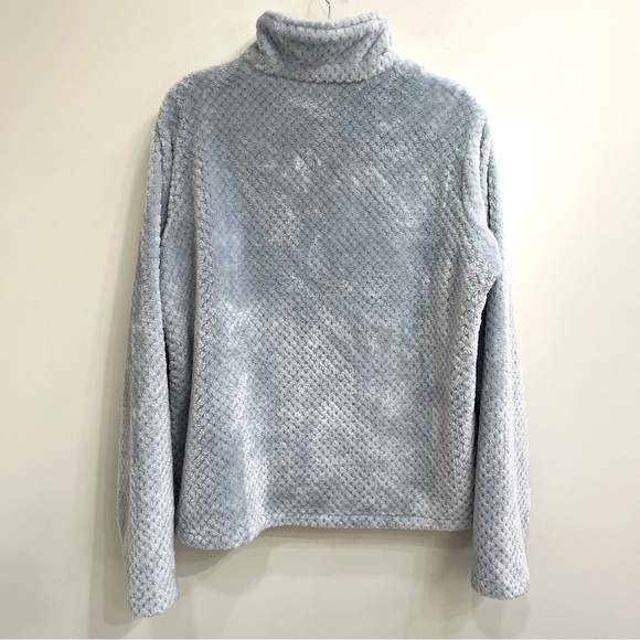 Columbia Women’s Full Zip Fleece Jacket Shacket Ice Blue Gray Outdoor Pockets XL - Picture 2 of 12